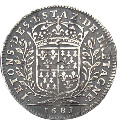 Jeton Louis XIV Etats de Vitré 1683