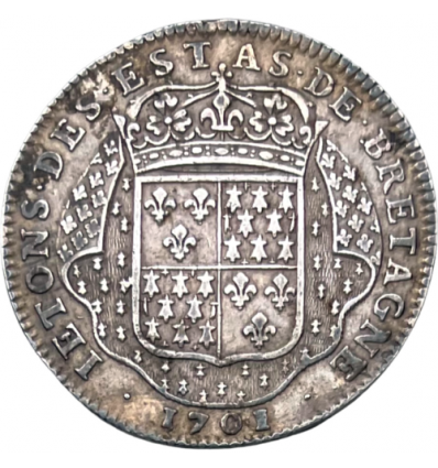 Jeton Louis XIV Etats de Nantes 1701