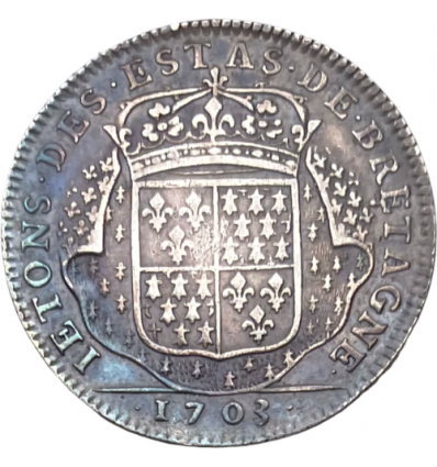 Jeton Louis XIV Etats de Vannes 1703