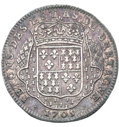 Jeton Louis XIV Etats de Vitré 1705
