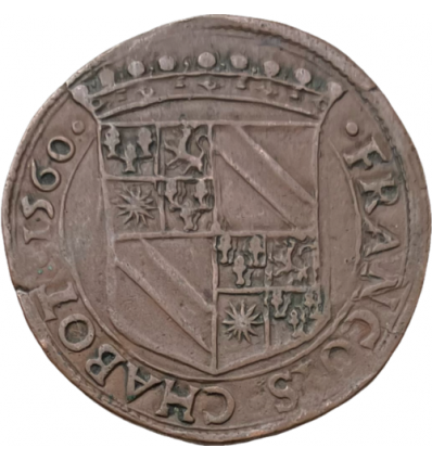 Noblesse de Bretagne, jeton aux armes de François Chabot 1560