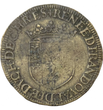 Noblesse du Perche, jeton aux armes de François d'Alençon, duc d'Anjou et comte de Flandres 1582