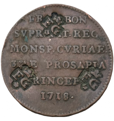 Noblesse du Languedoc, jeton aux armes de François Xavier Bon de Saint Hilaire 1718