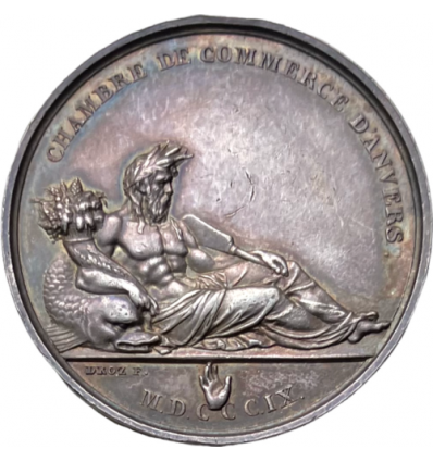 Jeton Napoléon I chambre de commerce d'Anvers 1809
