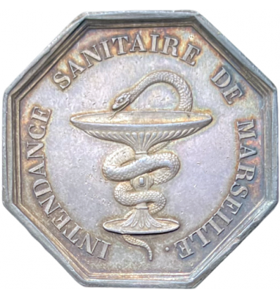 Jeton Louis Philippe I intendance sanitaire de Marseille s.d.