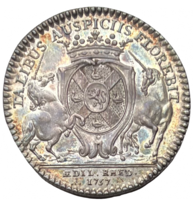 Bretagne, jeton aux armes de Jean Baillon, maire de Rennes 1757