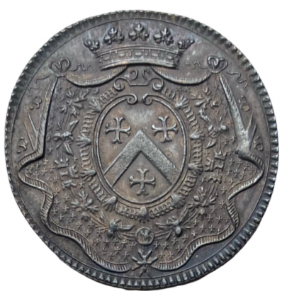 Lyonnais, jeton aux armes de François de Neufville, duc de Villeroy s.d.