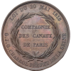 Jeton Compagnie des canaux de Paris 1818