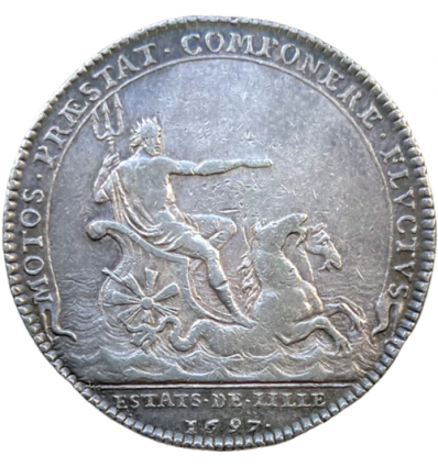 Jeton Louis XIV Etats de Lille 1697