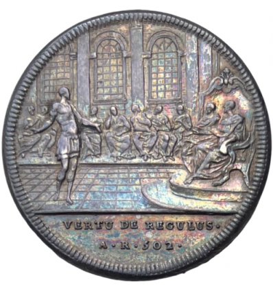 Jeton Histoire de la République romaine, vertu de Régulus par Dassier s.d.