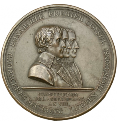 Napoléon Bonaparte, pose de la première pierre de la colonne départementale 1809