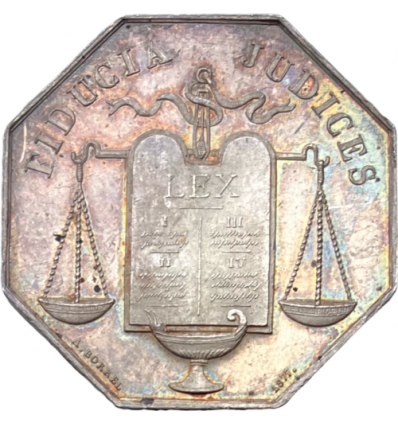 Jeton chambre des notaires de l'arrondissement de Pontoise 1877