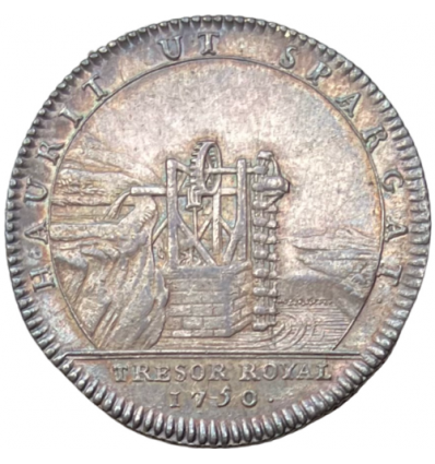 Jeton Louis XV trésor royal 1750