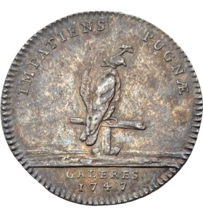Jeton Louis XV galères royales 1747
