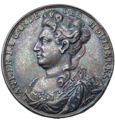 Jeton Antoinette des Houlières par Dassier 1694