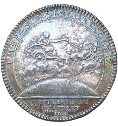 Jeton Louis XV procureurs au Châtelet 1766