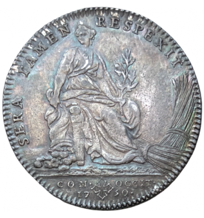 Jeton Louis XV Etats du Languedoc, traité d’Aix-la-Chapelle 1750