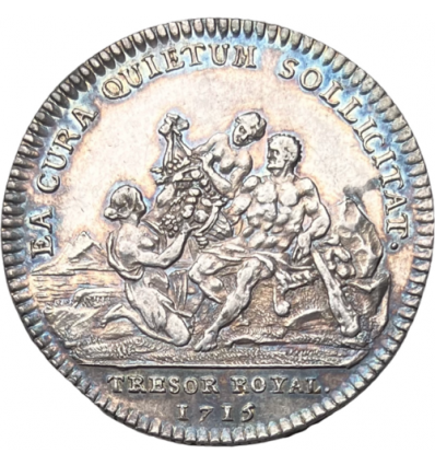 Jeton Louis XIV trésor royal 1715