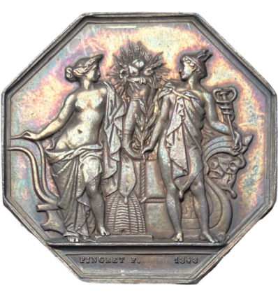 Jeton chambre de commerce de Caen 1848