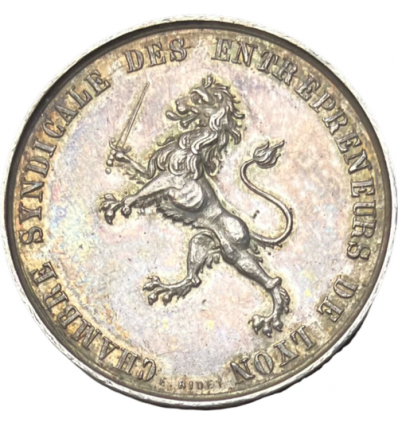 Jeton chambre syndicale des entrepreneurs de Lyon 1863