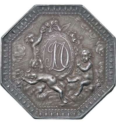 Jeton mariage de Louis d’Aumont et Louise-Jeanne de Durfort de Duras s.d.