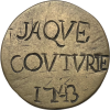 Jeton Halles et marchés de Paris, Jacques Couturie 1743