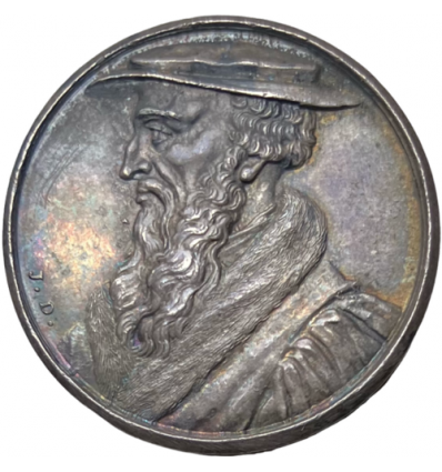 Suisse, hommage au réformateur Hienrich Bullinger par Dassier s.d.