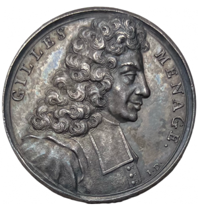 Jeton Gilles Ménage, grammairien et historien français par Dassier 1692