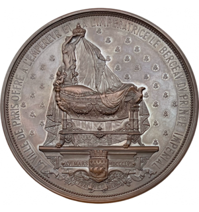 Napoléon III berceau du Prince Impérial offert par la ville de Paris 1856