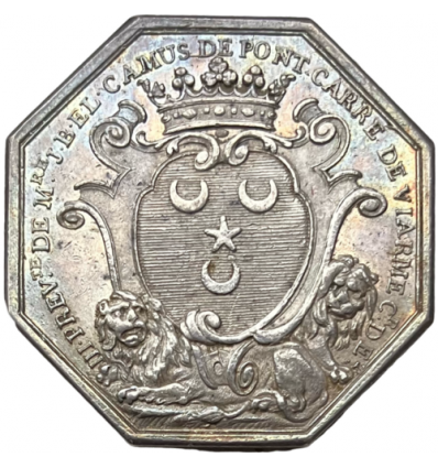 Jeton aux armes de Camus de Pontcarré, prévôt des marchands de Paris 1763