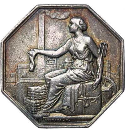 Jeton société anonyme de filature de lin d'Amiens 1851