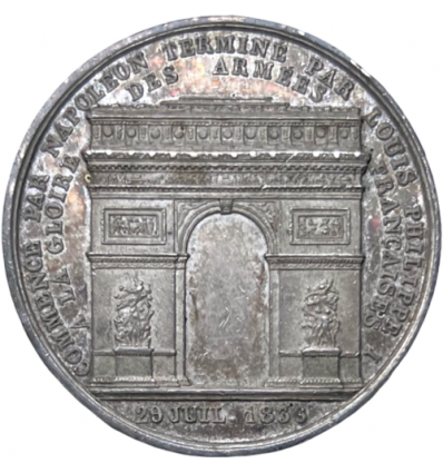 Louis Philippe I, inauguration de l'Arc de triomphe 1836