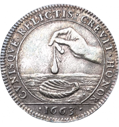 Jeton Marie-Thérèse d'Autriche, trésorerie de la reine 1663