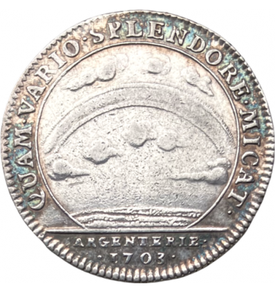 Jeton Louis XIV Argenterie du roi 1703