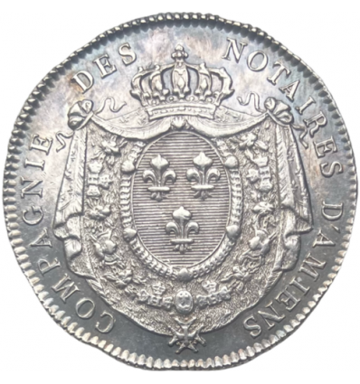 Jeton compagnie des notaires d'Amiens 1816