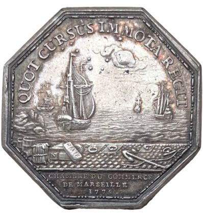 Jeton Louis XVI chambre de commerce de Marseille 1775