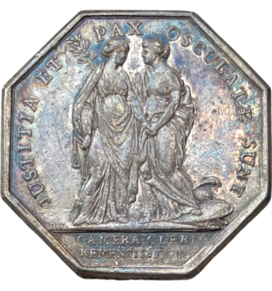 Jeton Charles Antoine de la Roche -Aymon, archevêque-duc de Reims 1771