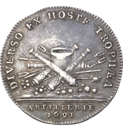 Jeton Artillerie, le maréchal de Humières 1691