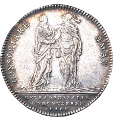 Jeton Daniel François Voysin, chancelier de France et secrétaire d'état à la guerre 1715