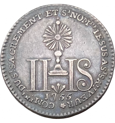 Jeton Louis XV église Saint-Sauveur 1755