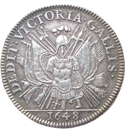 Jeton Louis XIV cavalerie légère et extraordinaire des guerres 1648