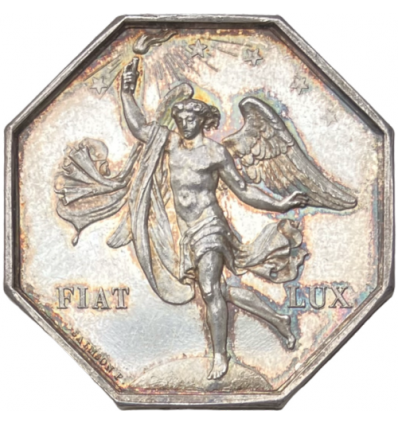 Jeton compagnie d'éclairage au gaz, Perpignan 1851