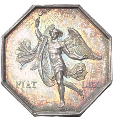 Jeton compagnie d'éclairage au gaz, Castres et Agen 1846