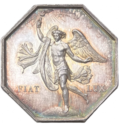 Jeton compagnie d'éclairage au gaz, Montauban 1845