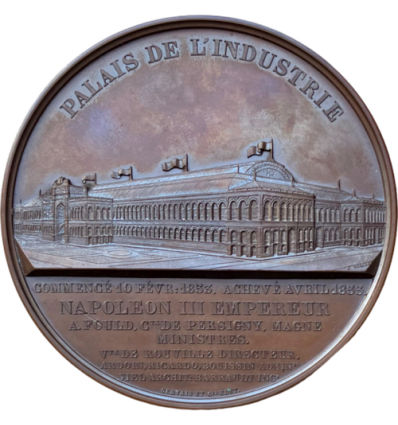 Napoléon III Palais de l'industrie à l'Exposition Universelle de Paris de 1855