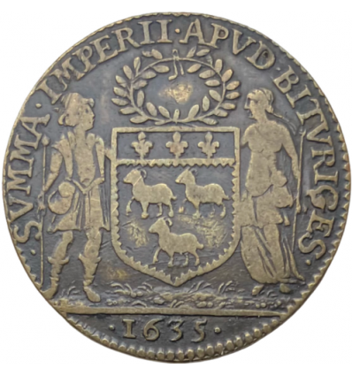 Jeton Louis XIII chambre des comptes du Berry 1635