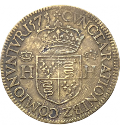 Jeton Henri III chambre des comptes de Blois 1575