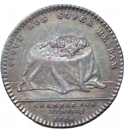 Jeton Louis XV chambre aux deniers 1740