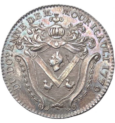 Jeton IDF Thomas Mouricault commissaire au Châtelet 1779