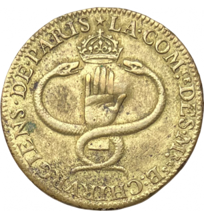 Jeton communauté des maîtres chirurgiens 1751